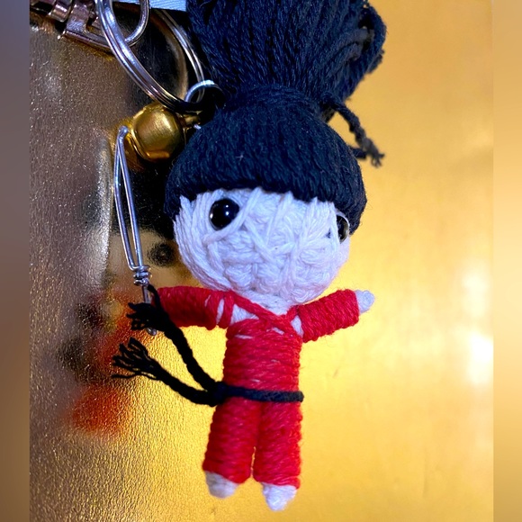 VOODOO STYLE WARRIOR WOMAN THE DIVA DOUBLE SIDED STRING DOLL -SWORD KEYCHAIN NWT - Picture 2 of 6